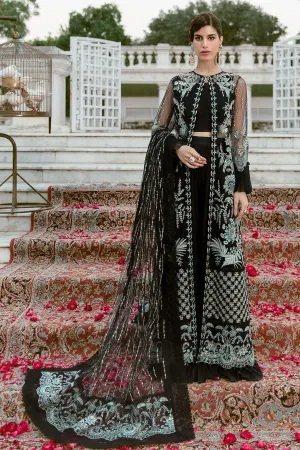 Stunning Pakistani Gown Dress in Black Color #PF441