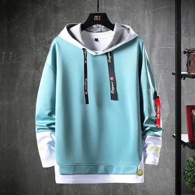 Style Hip Hop Casual Sweatshirts Streetwear Male Hoodies For Winter Casual Wear Party Wear Fashion Street Sweater Men's Casual Men's Trend Long Sleeve Hoodie
