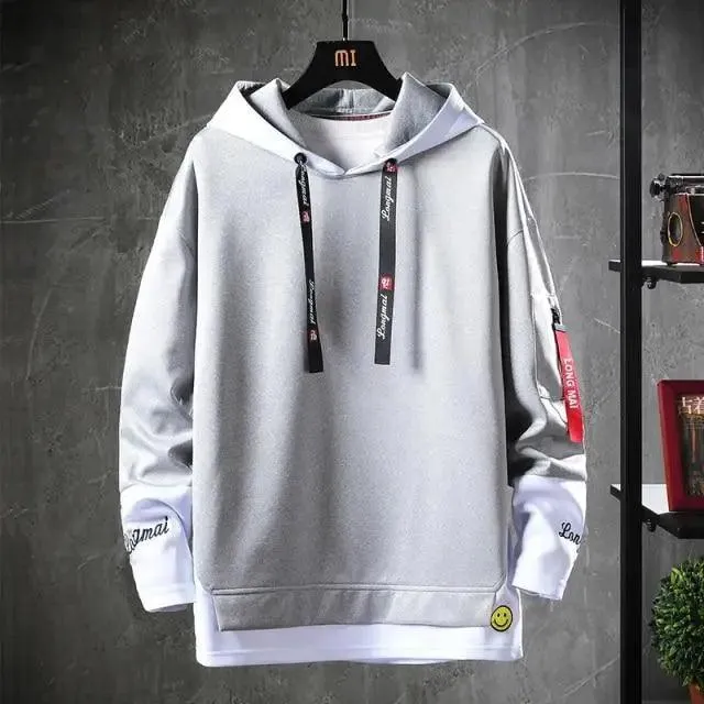 Style Hip Hop Casual Sweatshirts Streetwear Male Hoodies For Winter Casual Wear Party Wear Fashion Street Sweater Men's Casual Men's Trend Long Sleeve Hoodie