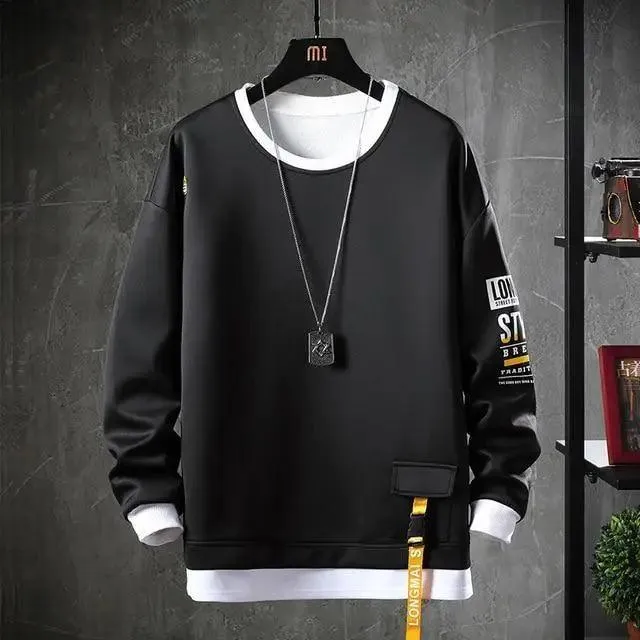 Style Hip Hop Casual Sweatshirts Streetwear Male Hoodies For Winter Casual Wear Party Wear Fashion Street Sweater Men's Casual Men's Trend Long Sleeve Hoodie