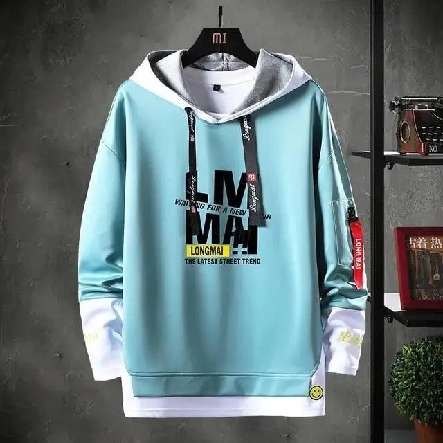 Style Hip Hop Casual Sweatshirts Streetwear Male Hoodies For Winter Casual Wear Party Wear Fashion Street Sweater Men's Casual Men's Trend Long Sleeve Hoodie