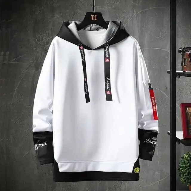 Style Hip Hop Casual Sweatshirts Streetwear Male Hoodies For Winter Casual Wear Party Wear Fashion Street Sweater Men's Casual Men's Trend Long Sleeve Hoodie