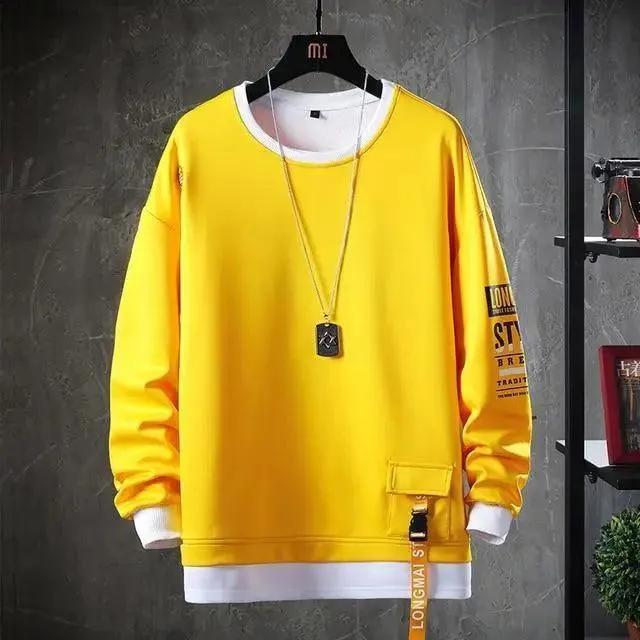 Style Hip Hop Casual Sweatshirts Streetwear Male Hoodies For Winter Casual Wear Party Wear Fashion Street Sweater Men's Casual Men's Trend Long Sleeve Hoodie