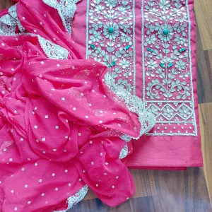 Stylish Pink Gotawork Salwar Suit