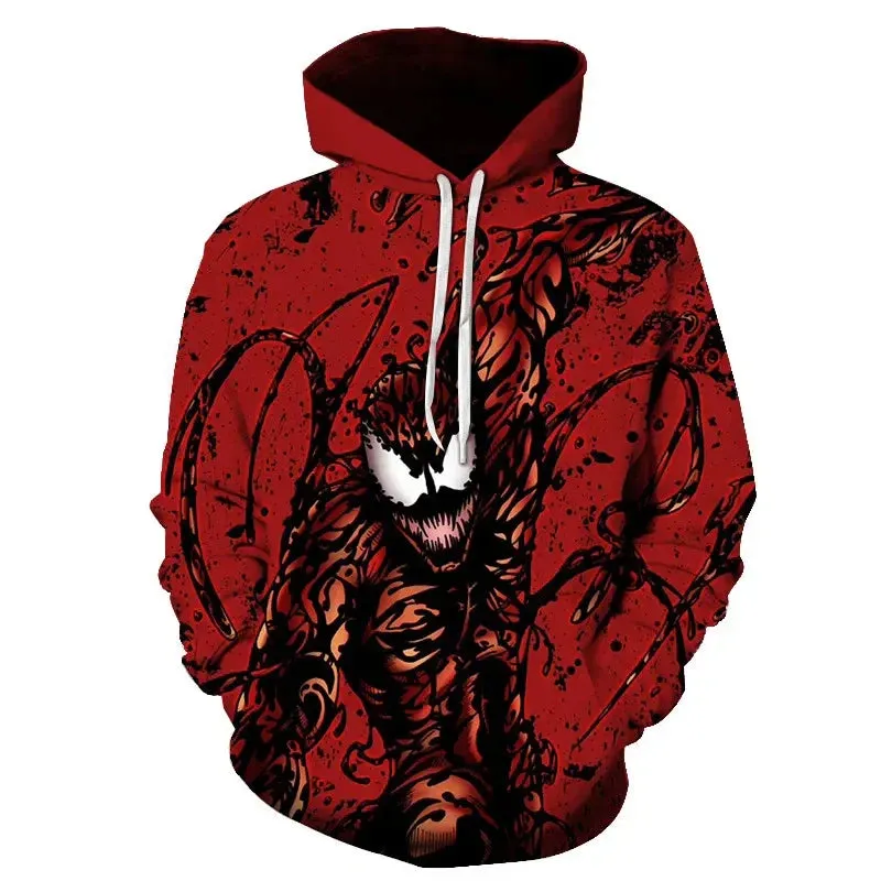 Superhero Venom 2 Hoodie Cosplay Eddie Edward Brock 3D Printed Hoodies Sweatshirt Tops
