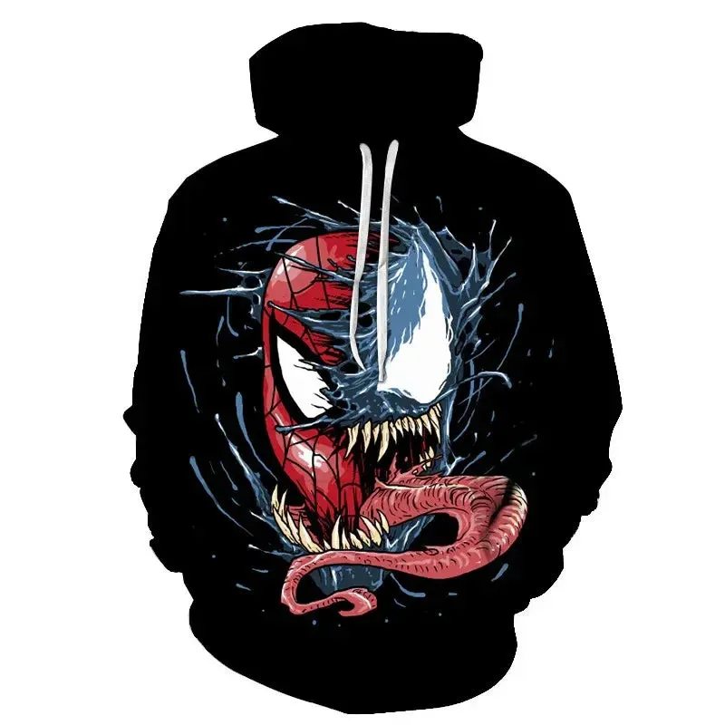 Superhero Venom 2 Hoodie Cosplay Eddie Edward Brock 3D Printed Hoodies Sweatshirt Tops