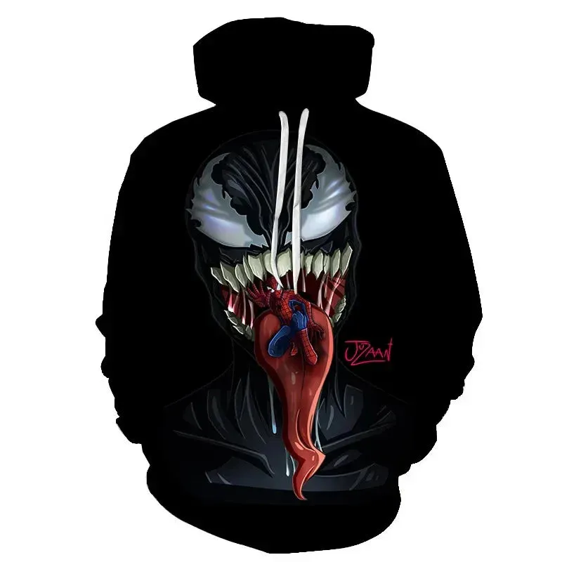 Superhero Venom 2 Hoodie Cosplay Eddie Edward Brock 3D Printed Hoodies Sweatshirt Tops