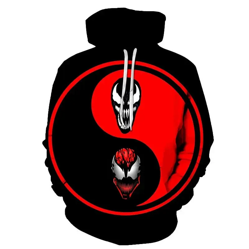 Superhero Venom 2 Hoodie Cosplay Eddie Edward Brock 3D Printed Hoodies Sweatshirt Tops