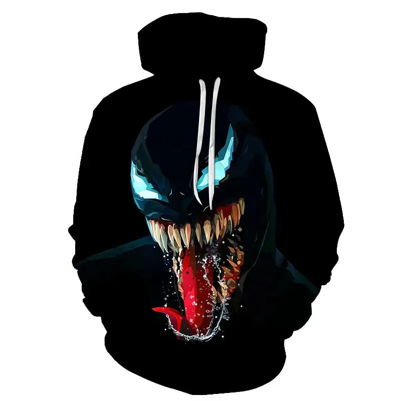 Superhero Venom 2 Hoodie Cosplay Eddie Edward Brock 3D Printed Hoodies Sweatshirt Tops