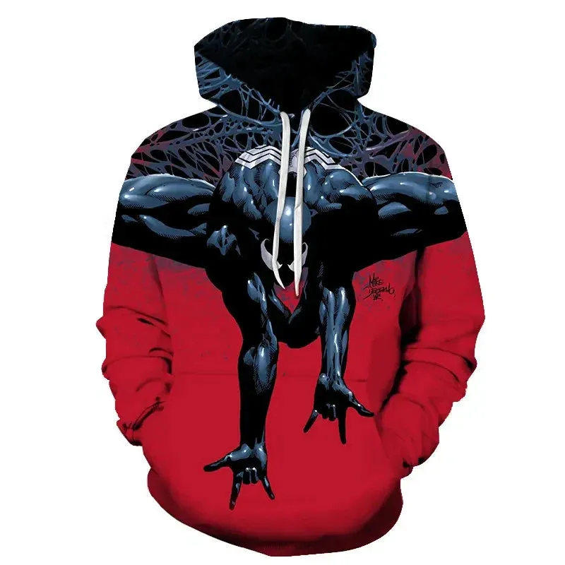 Superhero Venom 2 Hoodie Cosplay Eddie Edward Brock 3D Printed Hoodies Sweatshirt Tops