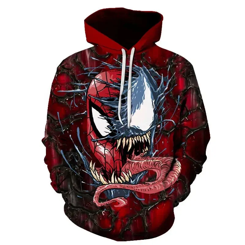 Superhero Venom 2 Hoodie Cosplay Eddie Edward Brock 3D Printed Hoodies Sweatshirt Tops