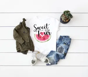 Sweet To Be Four Watermelon Shirt | 4th Birthday Shirt