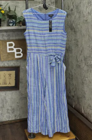 Tahari Asl Womens Striped Cropped Jumpsuit TLMU9WR515
