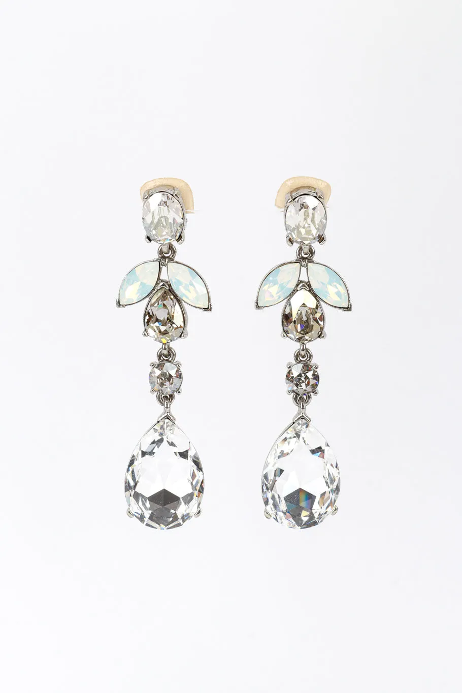 Teardrop Gem Drop Earrings