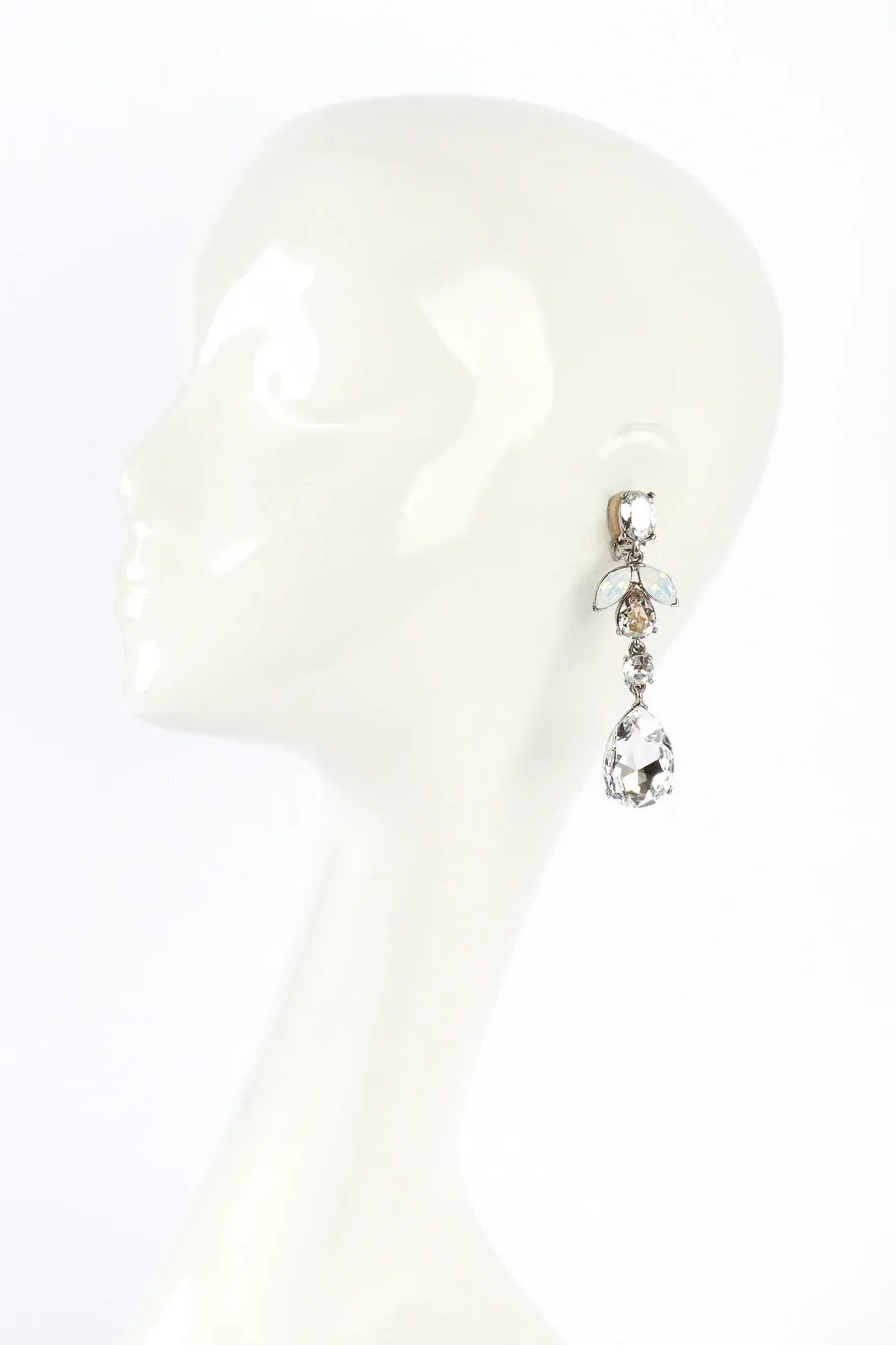 Teardrop Gem Drop Earrings