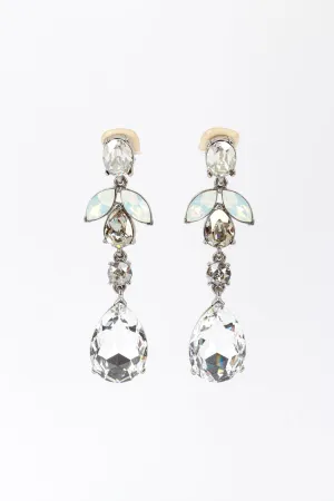 Teardrop Gem Drop Earrings