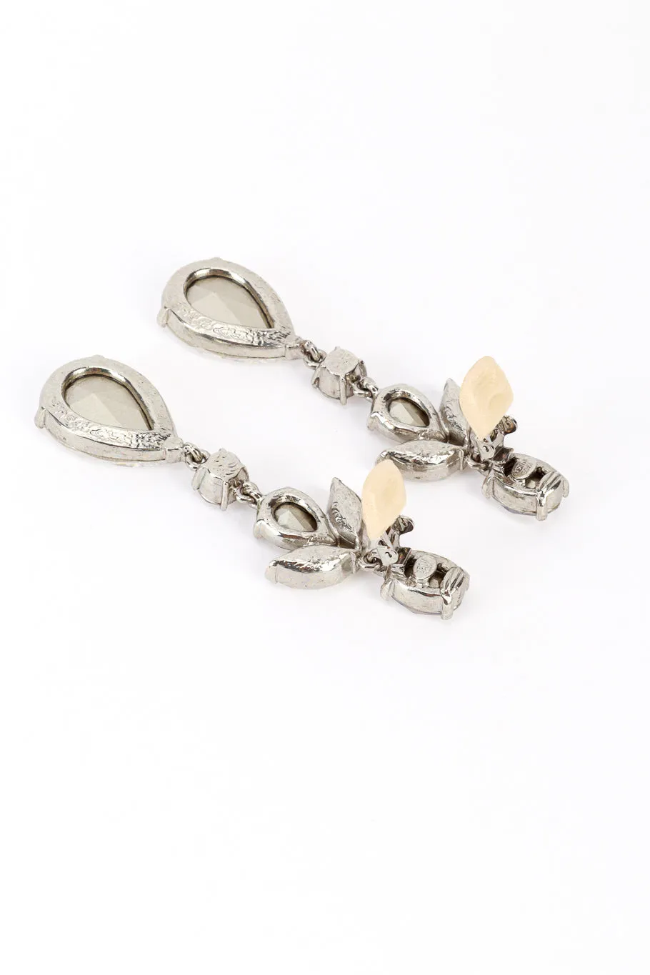 Teardrop Gem Drop Earrings