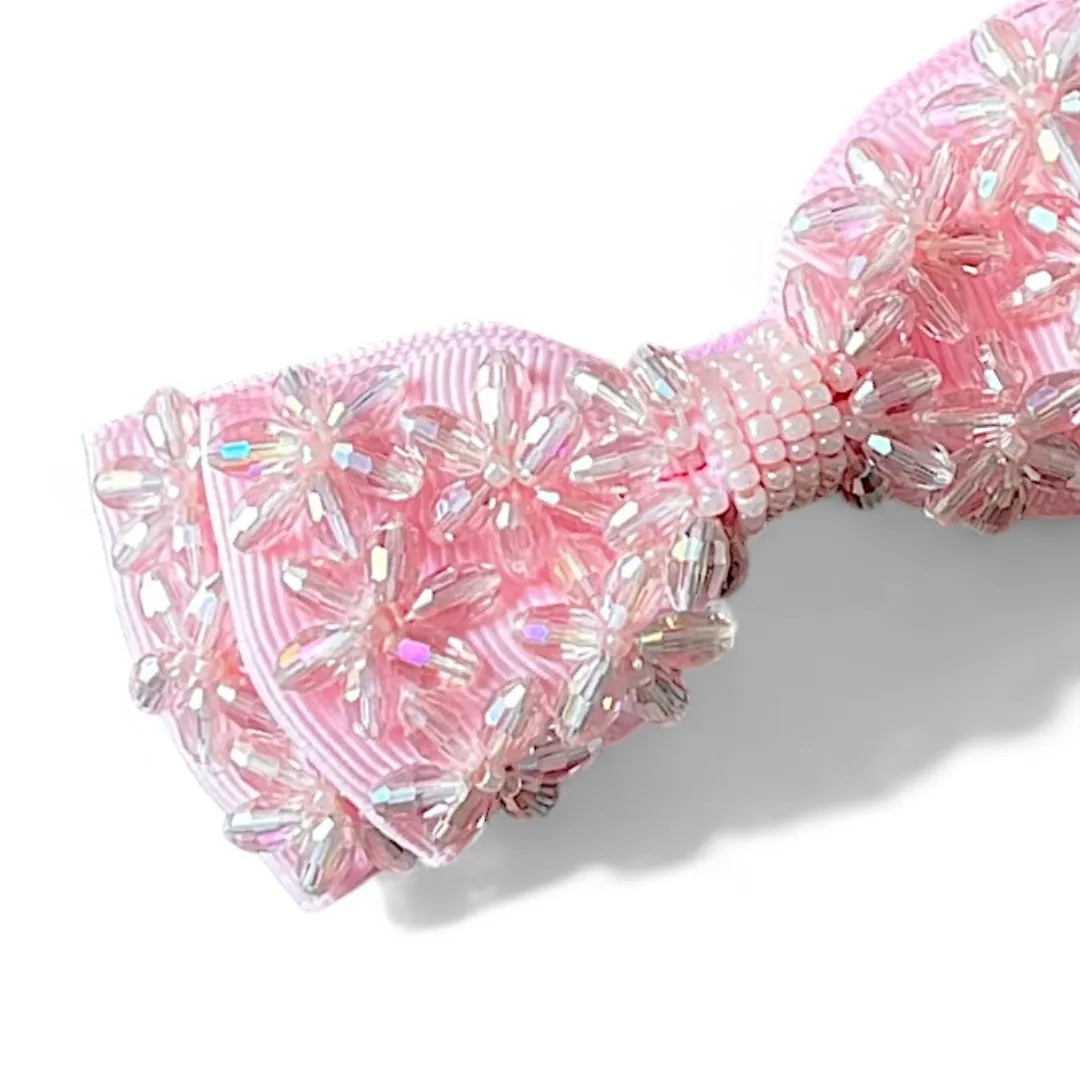The Daisy Girl Crystal Bow Hair Clip