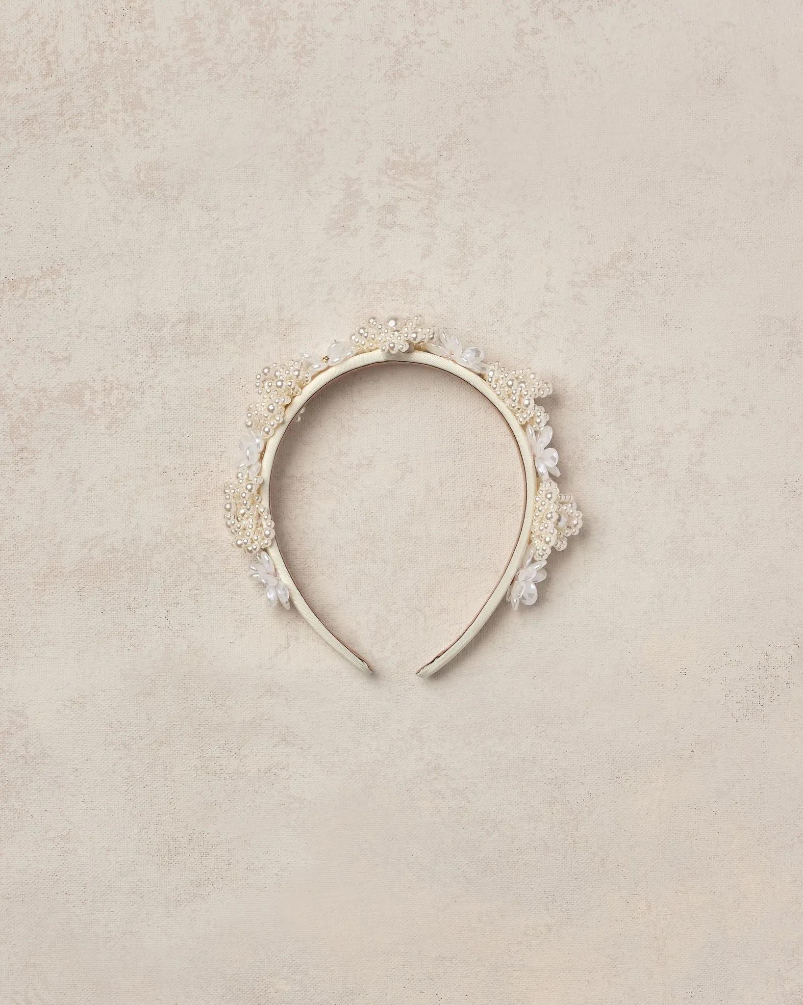 The Floral Pearl Headband by Noralee - Ivory - KIDS