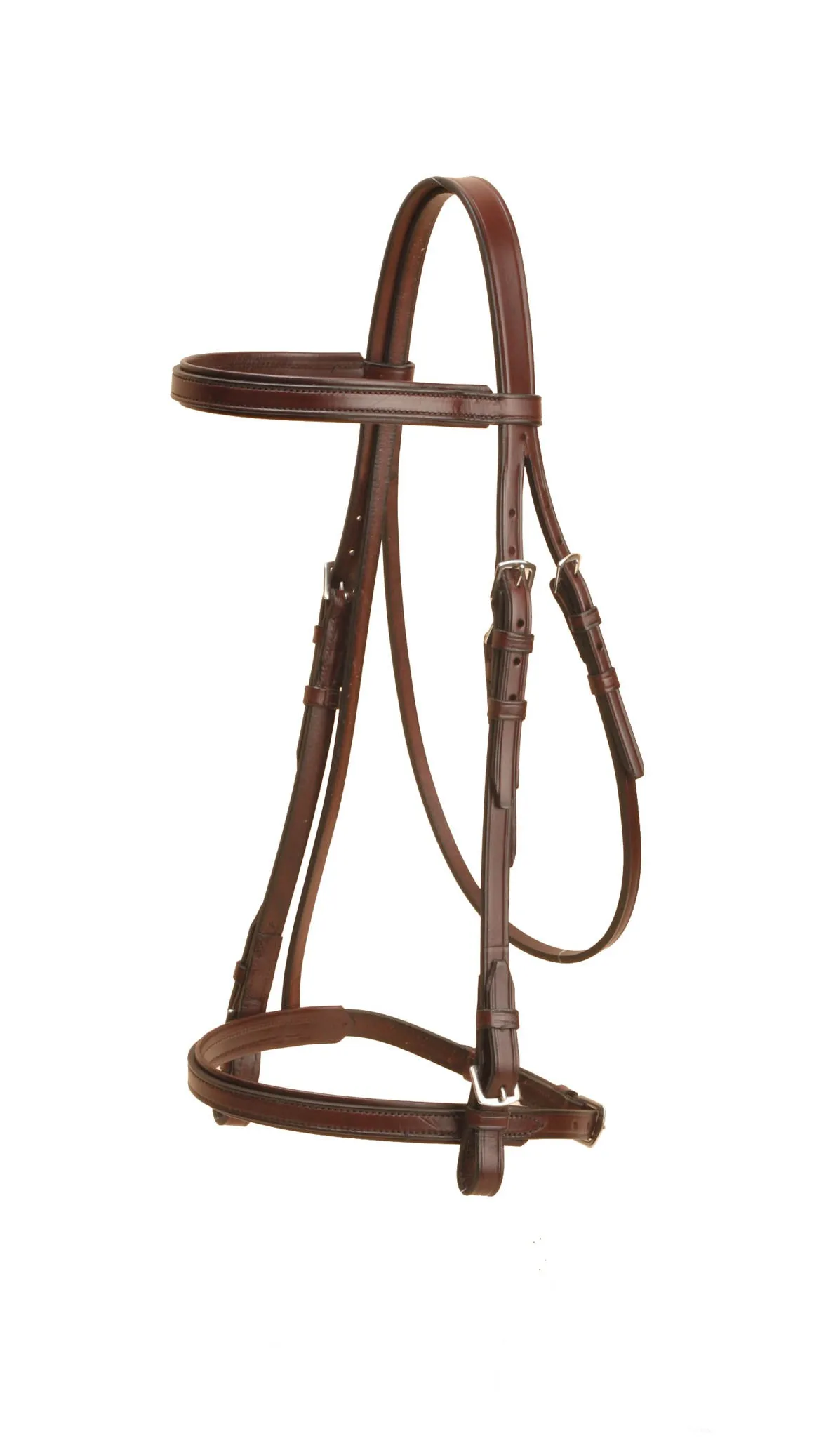 Tory Leather Padded Bridle with Buckle Bit Ends