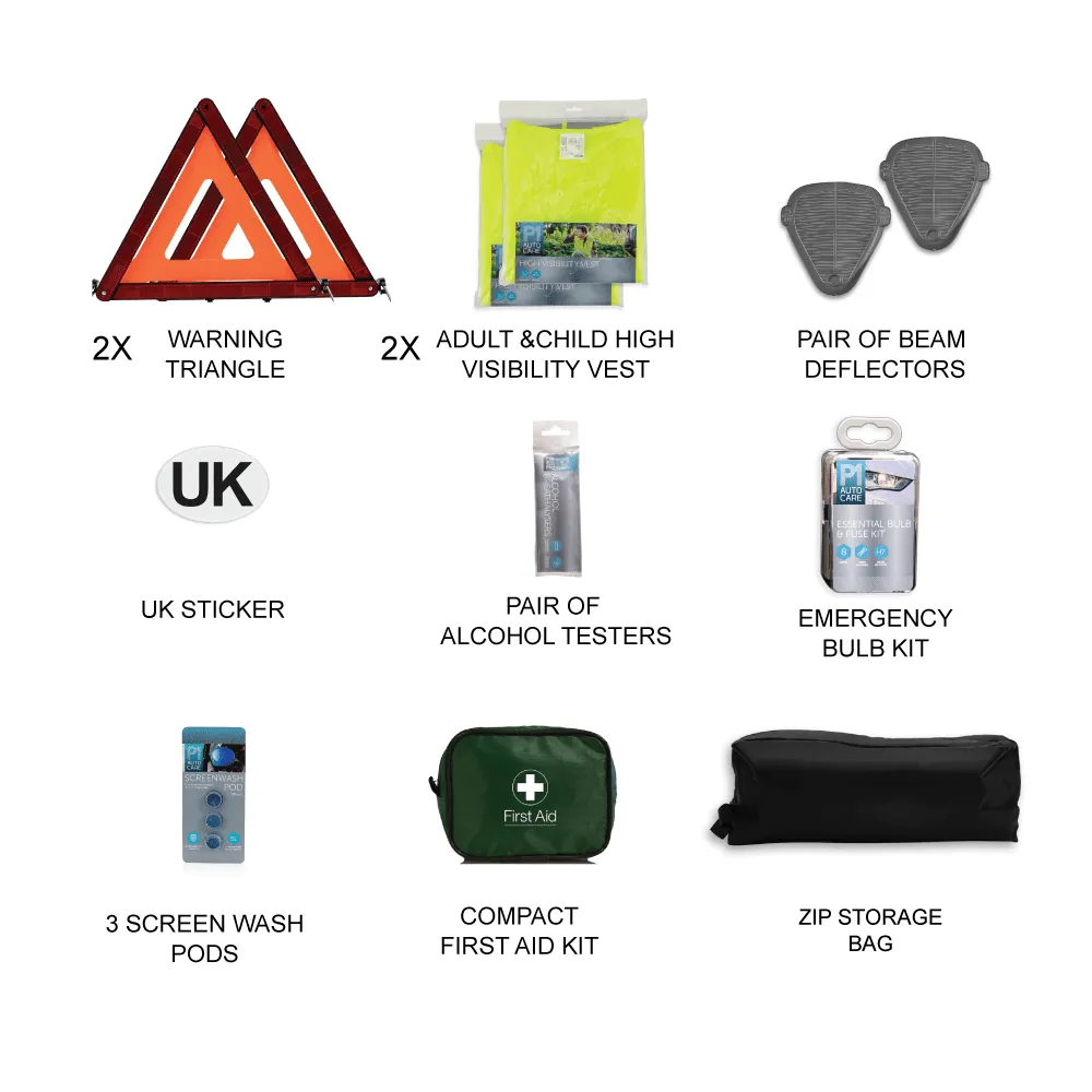 Travel Abroad Euro Car Kit – Essential Driving Equipment for France