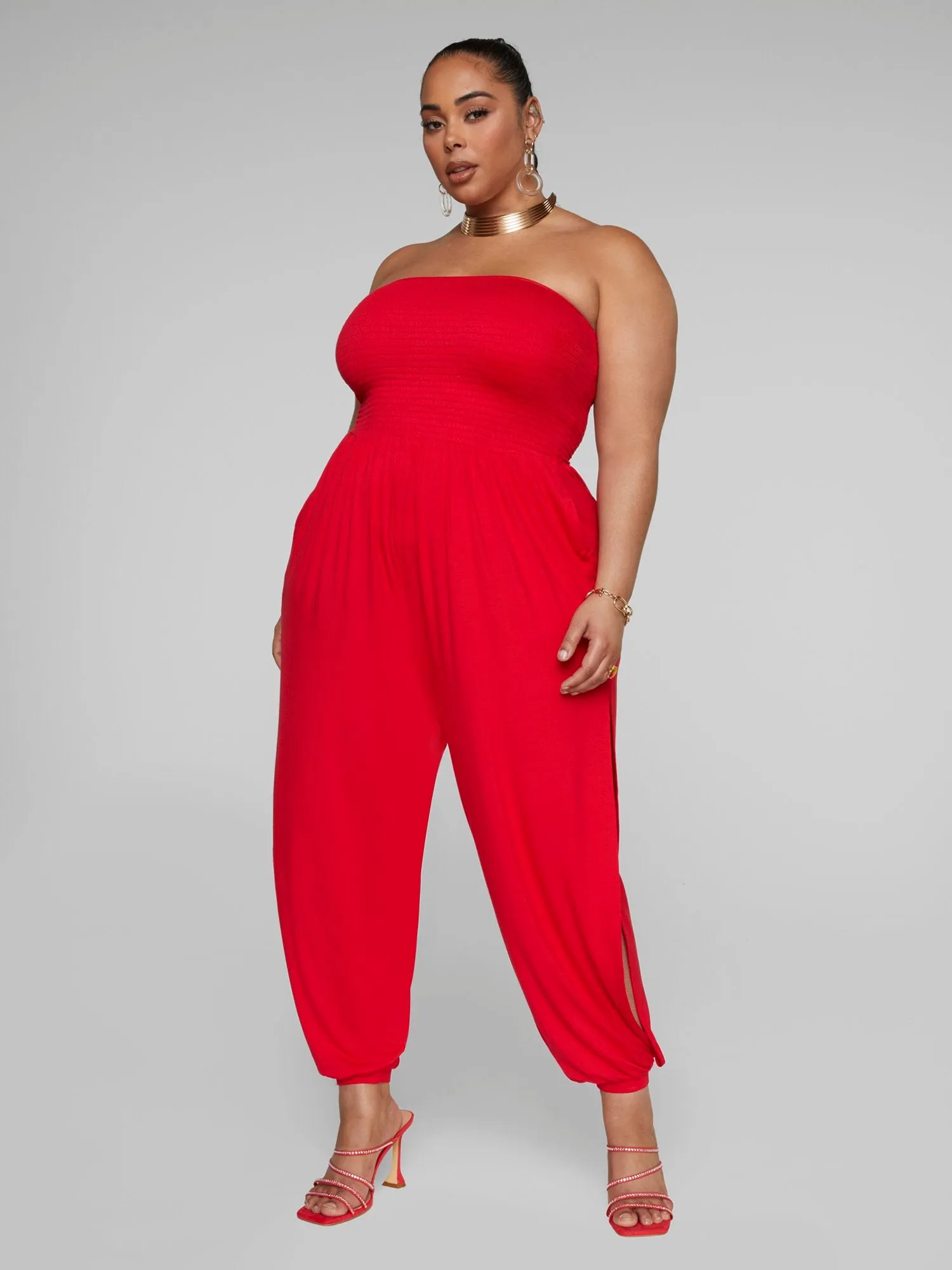Trinity Side Slit Leg Jumpsuit