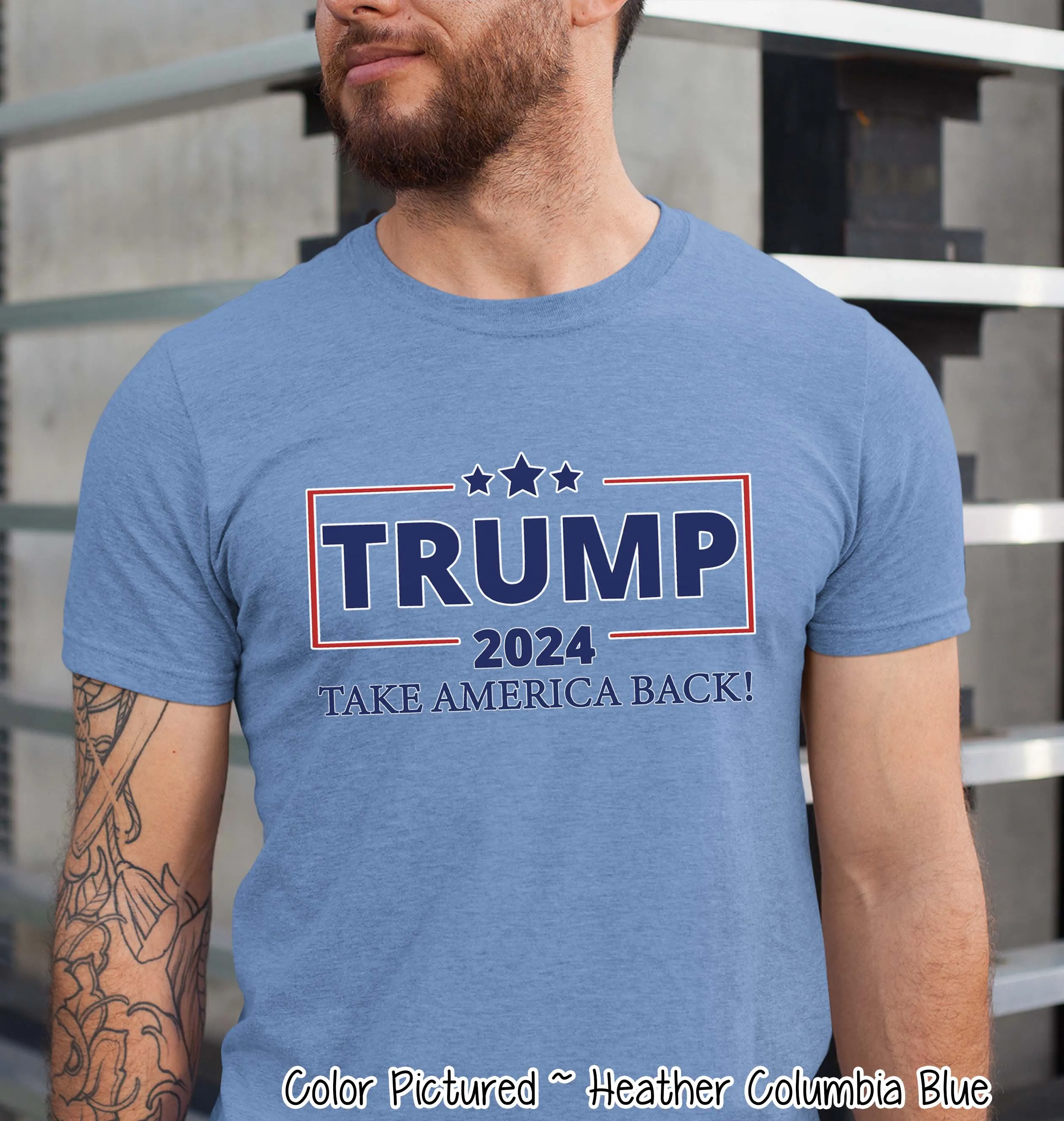 Trump 2024 Political Take America Back Tee or Sweatshirt