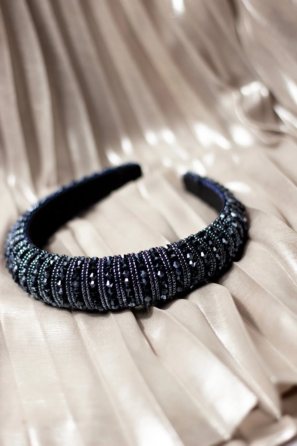 Twisted Bead Sequin Sparkle Headband