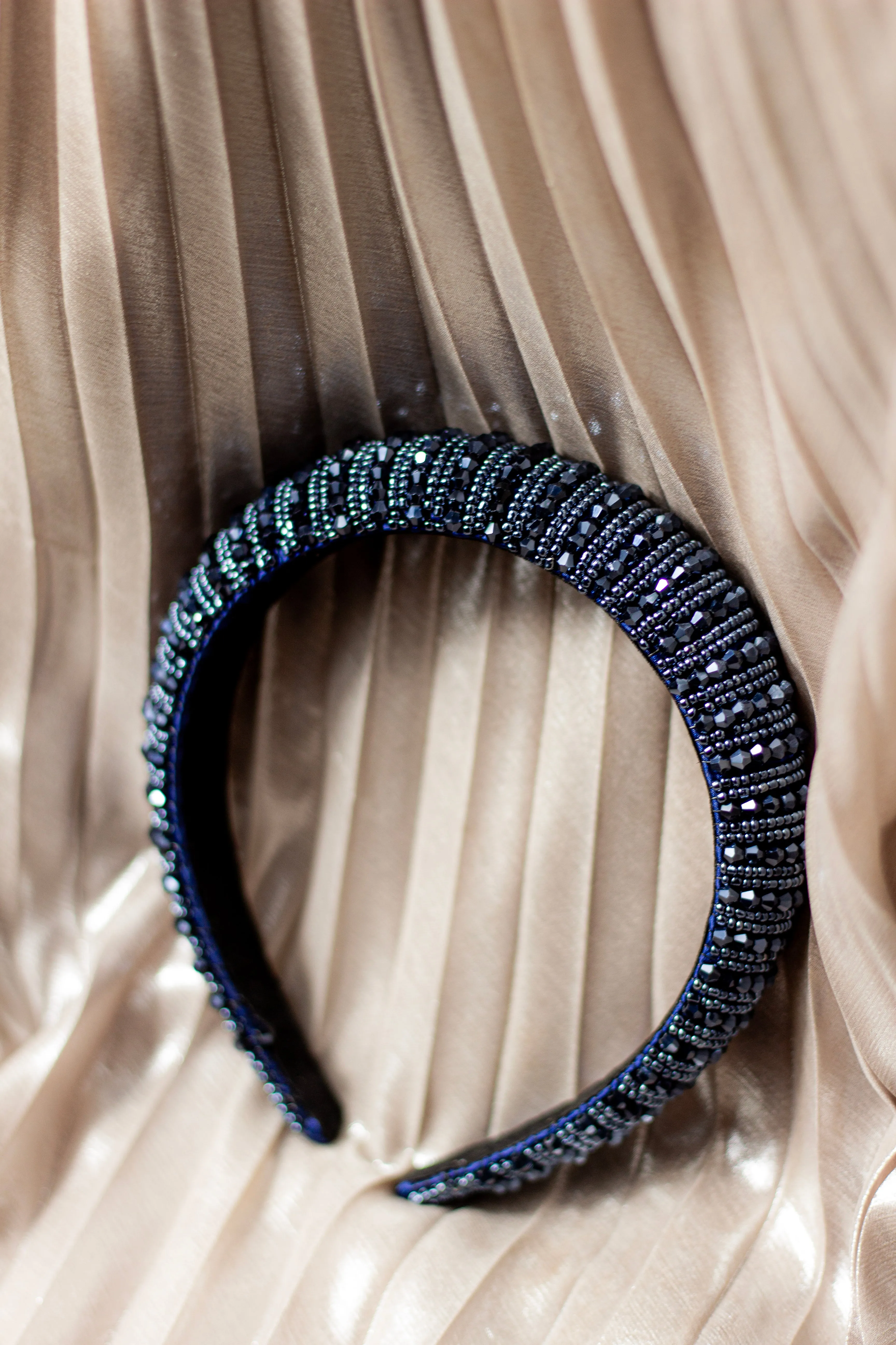 Twisted Bead Sequin Sparkle Headband