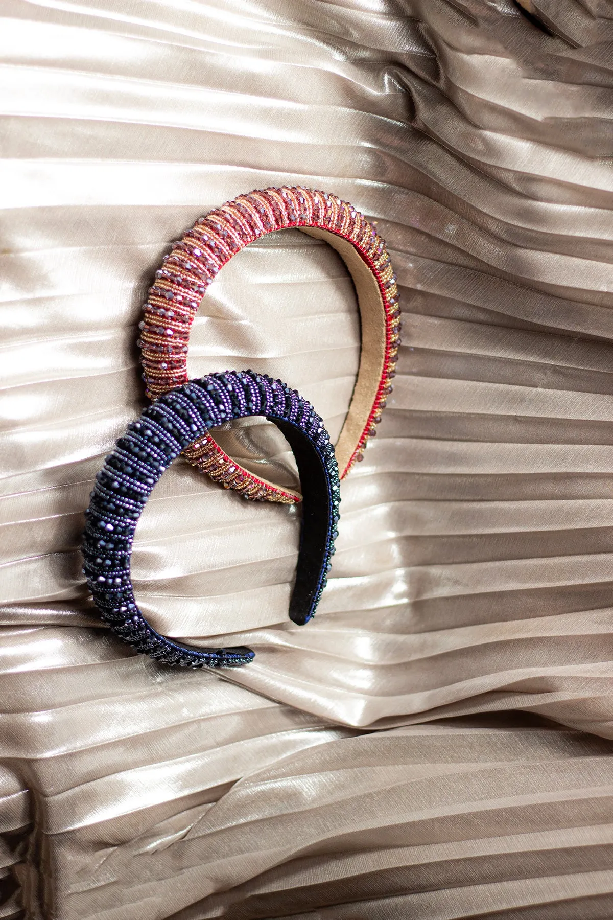 Twisted Bead Sequin Sparkle Headband