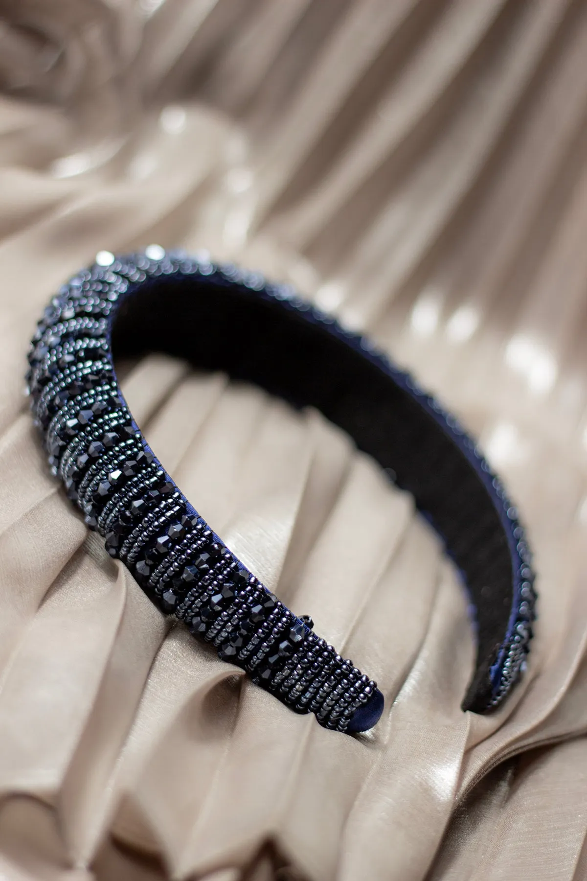Twisted Bead Sequin Sparkle Headband