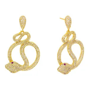 Twisted Snake Stud Earring