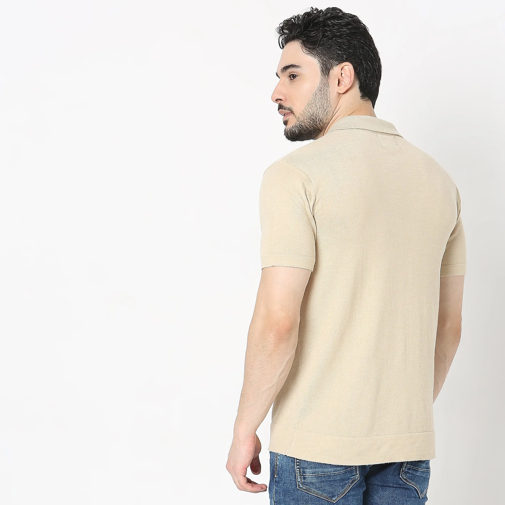 Ultra Club Polo™ - Fine Hand Knitted European Style Exquisite Detailing - Zip Polo Neck - Regular Fit
