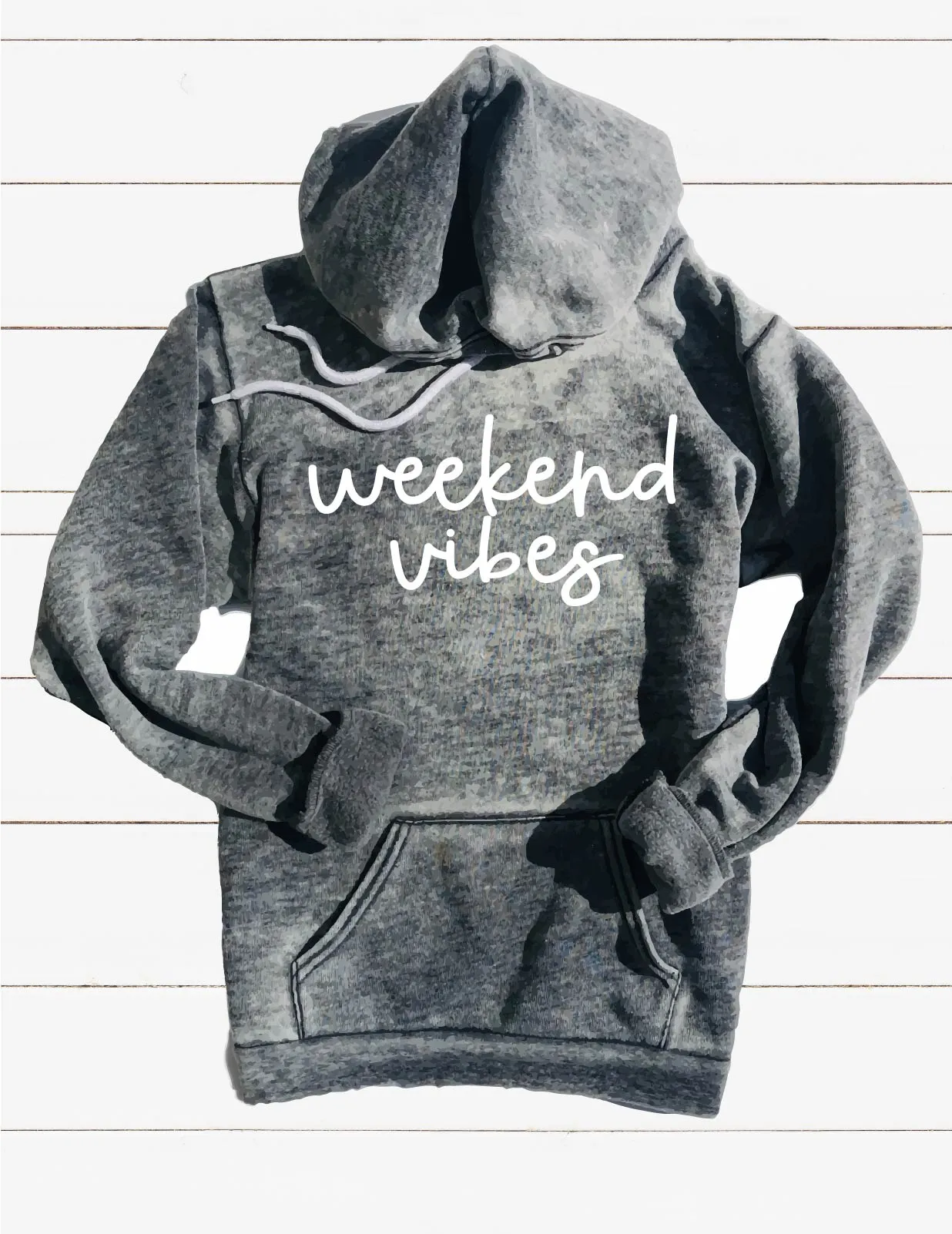 Weekend Vibes Sweatshirt | Unisex Burnout Hoodie