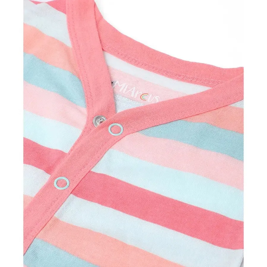 Whale Print Baby Boy Front Open Vest (Pack of 3)