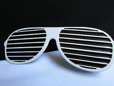 White & Black Aviator Sunglasses Metal Belt Buckle