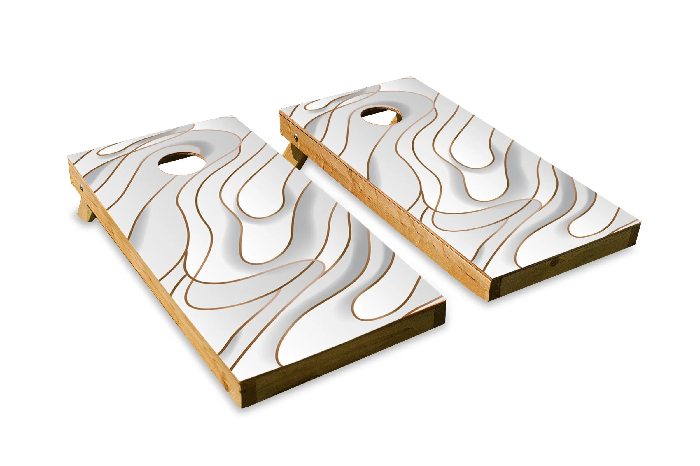 White and Gold Waves