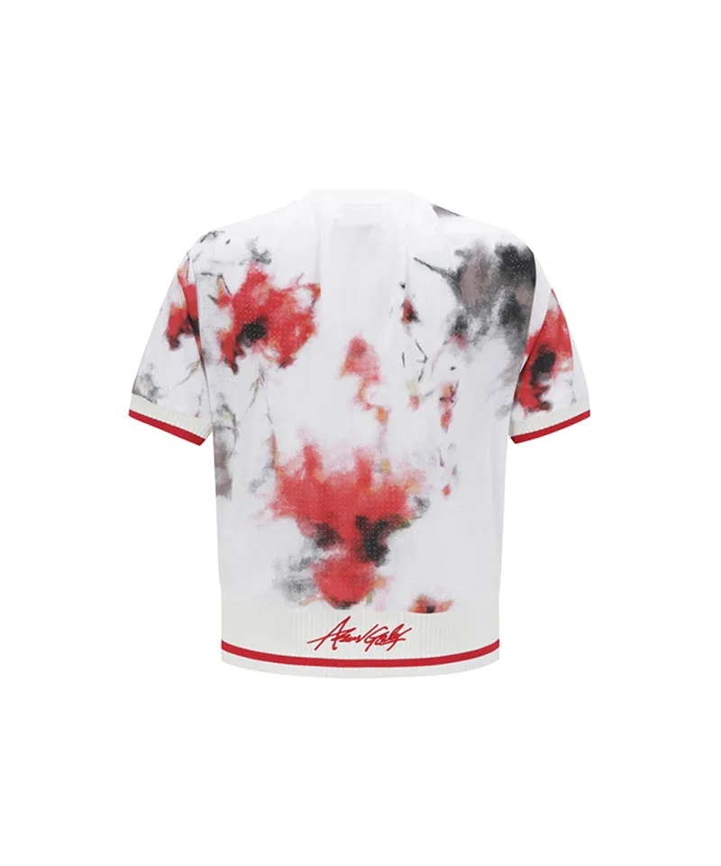 Women's SM Air Dot Round Short T-SHIRT - White