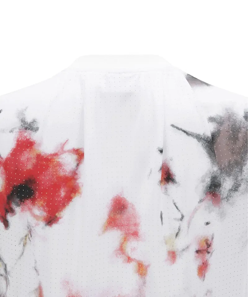 Women's SM Air Dot Round Short T-SHIRT - White
