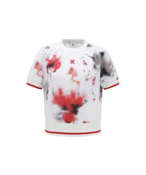 Women's SM Air Dot Round Short T-SHIRT - White