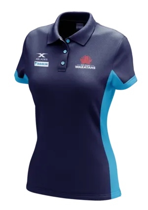 Xblades Womens NSW Waratahs Media Polo 20 <BR> WAR-MPO-L20-W