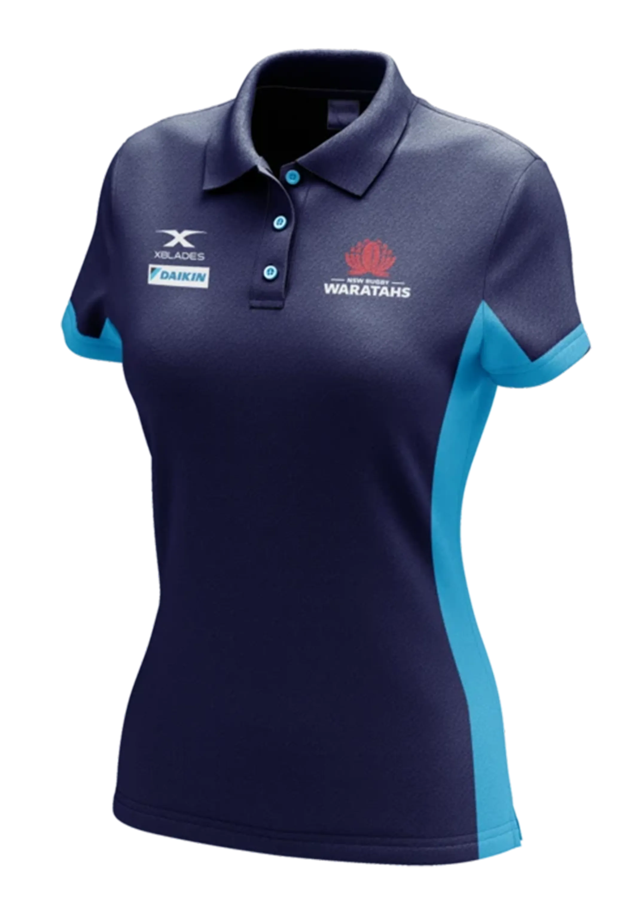 Xblades Womens NSW Waratahs Media Polo 20 <BR> WAR-MPO-L20-W
